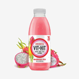 Vit Hit Immunitea Dragonfruit + Yuzu 500ml (Pack of 12) VIT5D VH00042