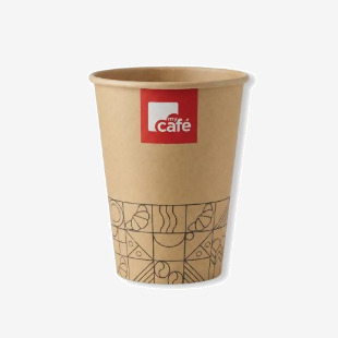 MyCafe Kraft 8oz Single Wall Hot Cups Pack of 50 MYC12081 MYC12081