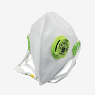 Beeswift B-Brand P2 Face Mask with Valve Fold Flat White BS039 BSW43812
