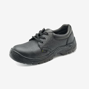 Beeswift Safety S1 Steel Toe Lace Up Leather Upper Shoe 1Pr Black 7 CF54BL07 BSW42872