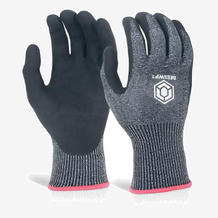 Beeswift Micro Foam Nitrile Cut Resistant Gloves Cut D Black KS5HCL BSW43813