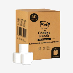 The Cheeky Panda Cheeky Panda 2-Ply Toilet Tissue 400 Sheets (Pack of 40) PFB2BTOILT40 CPD16314