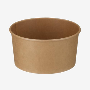 Go-Deli Go-Pak Round Kraft Bowl 1000ml (Pack of 300) D48002 GPK40046