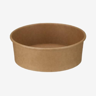 Go-Pak Round Kraft Bowl PE Lined 500ml Kraft (Pack of 300) D48000 GPK55626