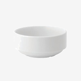 Utopia Tableware Pure White Stacking Soup Bowl 10oz (Pack of 6) E30023-B06036 UTP64074
