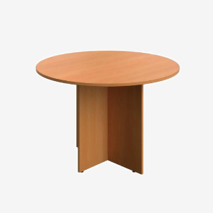 VOW Serrion Leg Round Boardroom Table 100x1100 BCHSilver KF800243 KF70330