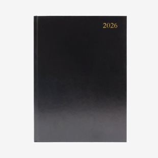 5 Star Desk Diary Day Per Page Appointment A4 Black 2026 KFA41ABK26 KFA41ABK26