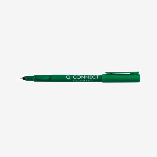 Q-Connect Fineliner Pen 0.4mm Green (Pack of 10) KF25010 KF25010