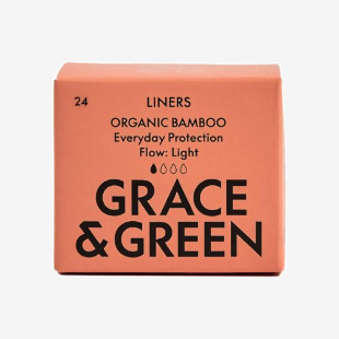 Grace and Green Organic Bamboo Liners (Pack of 24) GGBAMLINERS06 EHC03548