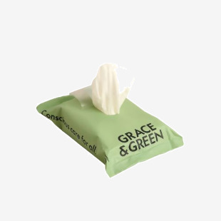 Grace and Green Biodegradable Bamboo Wipes (Pack of 25) GGWET WIPES 25 EHC18216