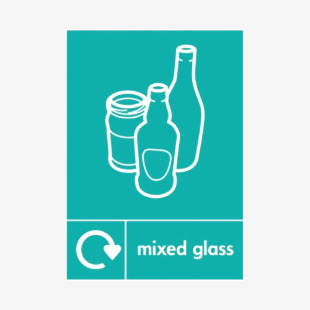 A5 Sign Self Adhesive Mixed Glass (Pack of 5) Y7321009 SR21571
