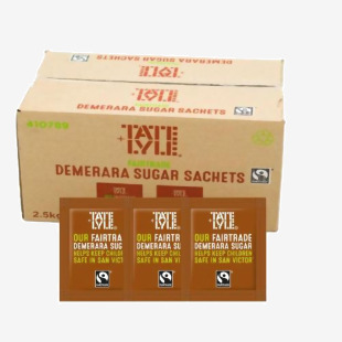 Tate & Lyle Fairtrade Brown Sugar Sachets 1000s NWT193