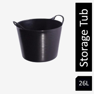 Red Gorilla Tubtrug Black Recycled Tub Medium 26 Litre NWT4047
