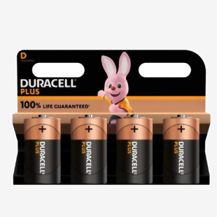Duracell D Size Plus Power Battery Pack 4s NWT3980