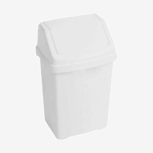 Wham Casa White Swing Bin 8 Litre NWT4930