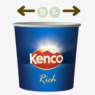 Kenco In-Cup Rich Roast Black 7oz x 25s, 76mm - PACK (15) NWT1261P