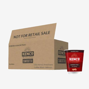 Kenco Americano Black 12oz On The Go (8 Cups) NWT419