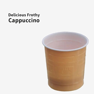 Delicious Frothy Cappuccino Vending In-Cup (25 Cups) - PACK (12) NWT1056P