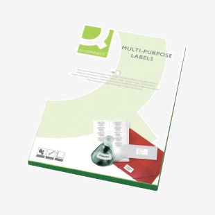 Q-Connect Multipurpose Labels 38.1x21.2mm 65 Per Sheet White (6500 Pack) KF01130 KF01130