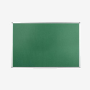 Q-Connect Aluminium Frame Felt Noticeboard with Fixing Kit 900x600mm Green 54034203 KF26063