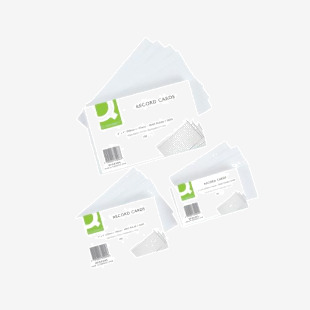 Q-Connect Record Card 203x127mm Ruled Feint White (100 Pack) KF35206 KF35206