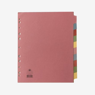 Concord Divider 10-Part A4 Extra Wide Pastel Colours 72699J26 JT72699