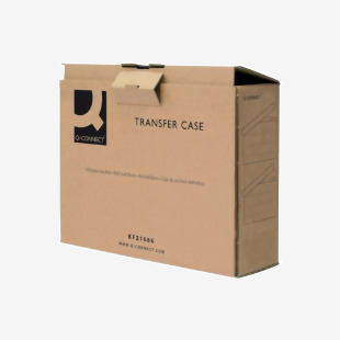 Q-Connect Transfer Case 317x92x241mm Brown (Pack of 20) KF21666 KF21666