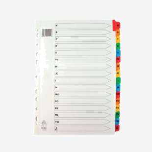 Assorted A4 A-Z Mylar Index WX01523 WX01523
