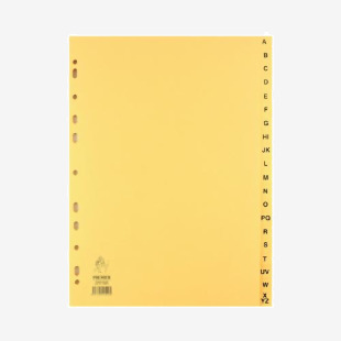 Buff A4 20-Part A-Z Index For A4 Ring Binders or Lever Arch Files WX26011 WX26011