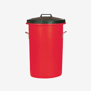 Heavy Duty Coloured Dustbin 85 Litre Red 311969 SBY06639