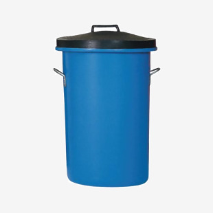 Heavy Duty Coloured Dustbin 85 Litre 476x476x673mm Blue 311963 SBY06633