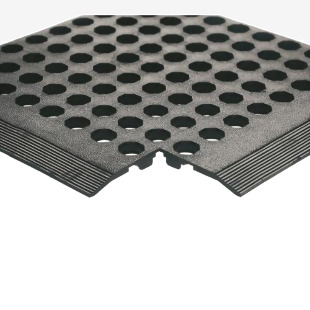 Black Rubber Worksafe Mat 900x1500mm 16mm Thickness 312475 SBY06940