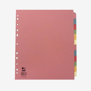 Q-Connect 12-Part Extra Wide Subject Divider A4 KF76983 KF76983