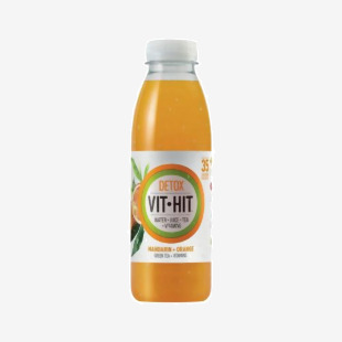 Vithit Vit-Hit Detox Mandarin and Orange Bottles 500ml (Pack of 12) VIT3D VH00064