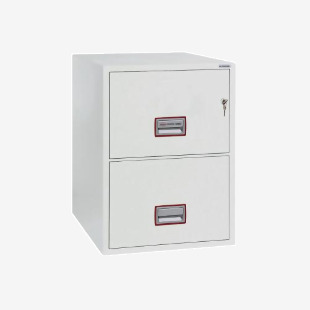 Phoenix World Class 2 Drawer Vertical Fire Rated Filing Cabinet Key Lock FS2252K PN10015
