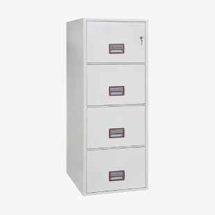 Phoenix World Class 4 Drawer Vertical Fire Rated Filing Cabinet Key Lock FS2254K PN10016