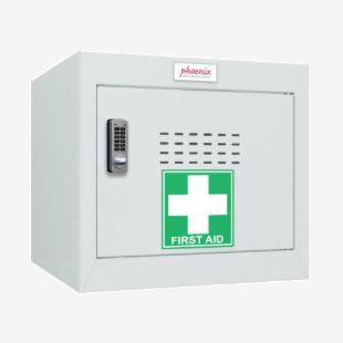 Phoenix MC Series MC0344GGE Size 1 Cube Locker in Light Grey with Electronic Lock MC0344GGE