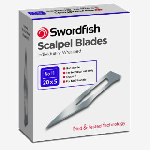 Swordfish Scalpel Blades No.11 (Box of 100) 43801 43801