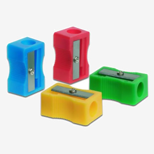 Swordfish Plastic Wedge Sharpener Box Assorted (1 Box of 50) 40259 40259