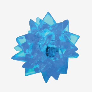 Unbranded Flashing LED Crystal Shaped Ball Light 60mm Diameter Battery Operated SFCB PLN47170