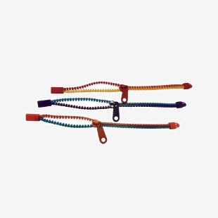 Unbranded Zip Fidget Bracelet Assorted 200x8x8mm (Pack of 3) ZIP3 PLN10460