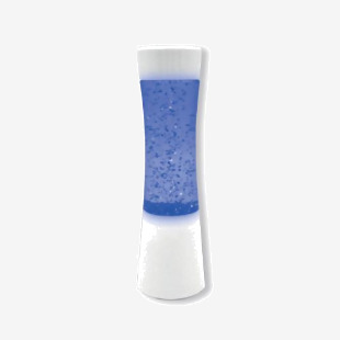 Unbranded Miniature Shake and Shine LED Glitter Lamp White Base Battery Operated SGLL PLN10151