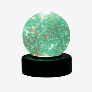 Unbranded Desktop LED Light Up Glitter Ball Mood Light 100mm Battery Operated SWGB PLN03111