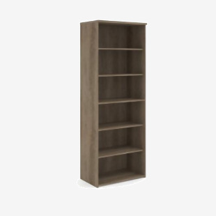 Universal bookcase 2140mm high with 5 shelves - Nebraska Oak R2140NO