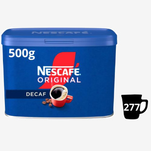 Nescaf Original Decaf. 500g - Single Tin CT0012