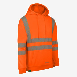 Beeswift Envirowear recyclable hi-vis hoodie orange 5XL EWCHOR5XL