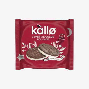 Kallo 2 Dark Chocolate Rice Cakes 33g (Pack of 30) 133914 BRK14650