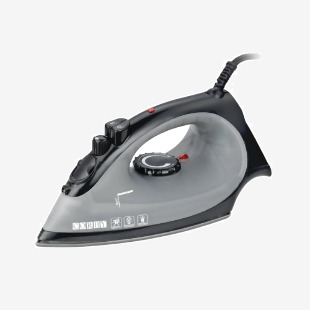 Corby of Windsor Sherwood 1200W Steam Iron with Fitted Plug Black 2556 FUP21529