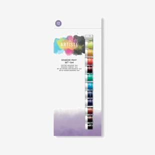 Artiste Gouache Paint Set 12ml Assorted (Pack of 12) DOA 551008 WD06765