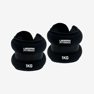 Urban Fitness Wrist and Ankle Weights Black (Pack of 2) UFW00702 RSL01902